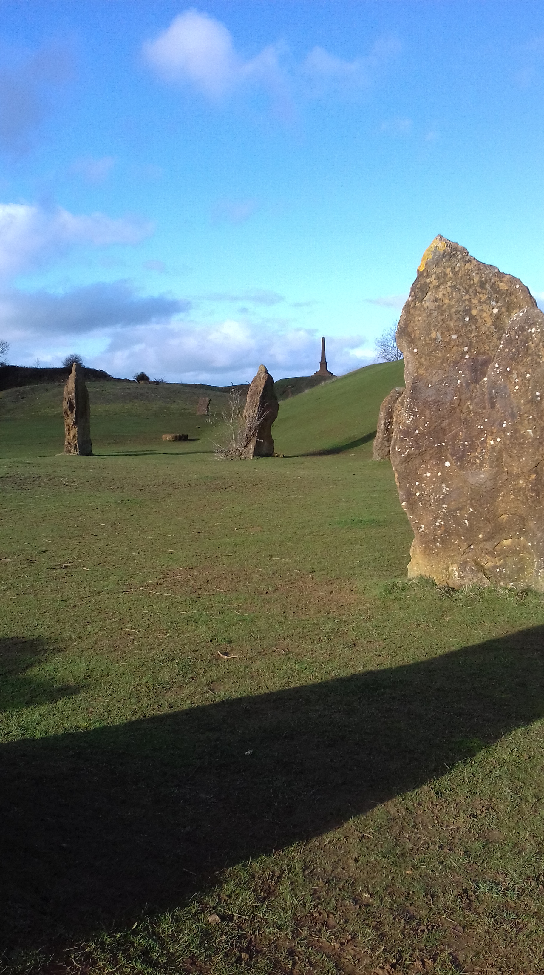 Stone circle at Ham Hill 