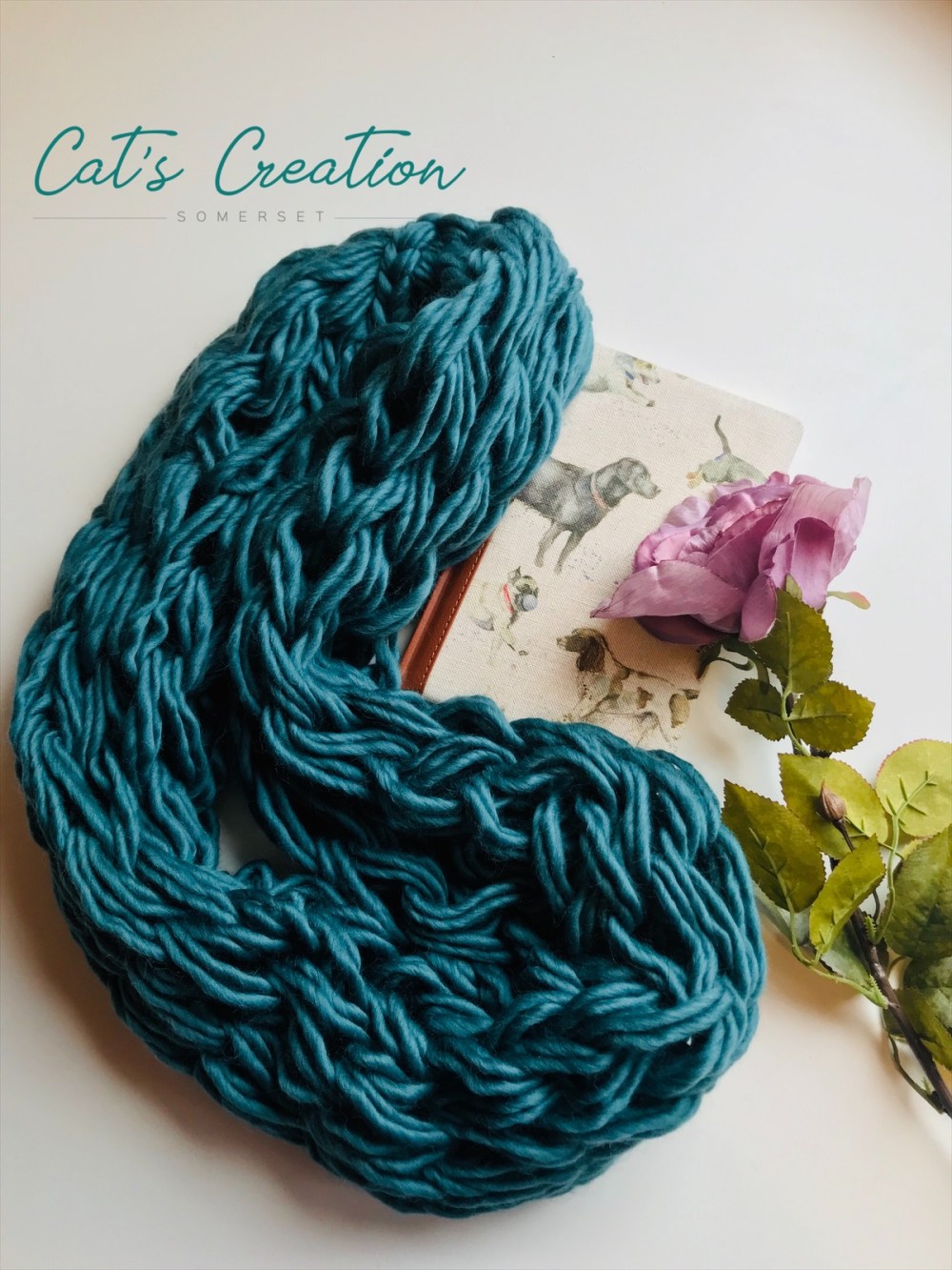 A snood in sea green